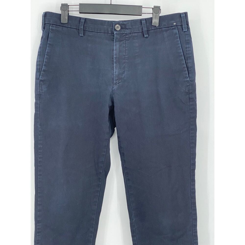 UNIQLO Men's Navy Blue Regular-Fit Straight-Leg Chino Pants SZ 32X34 - Picture 3 of 9
